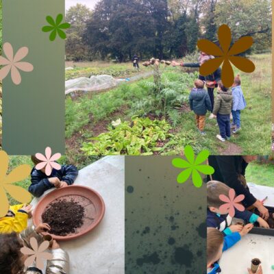 Les enfants explorent, sentent, goûtent et plantent à V'île fertile.