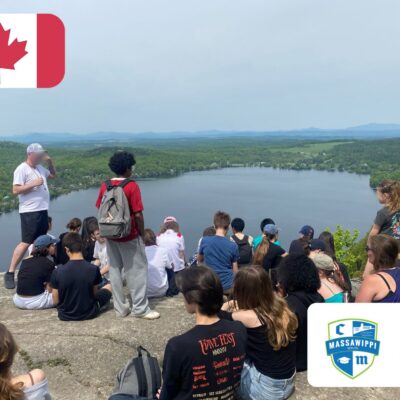 Pendant une randonnée autour du lac Massawippi